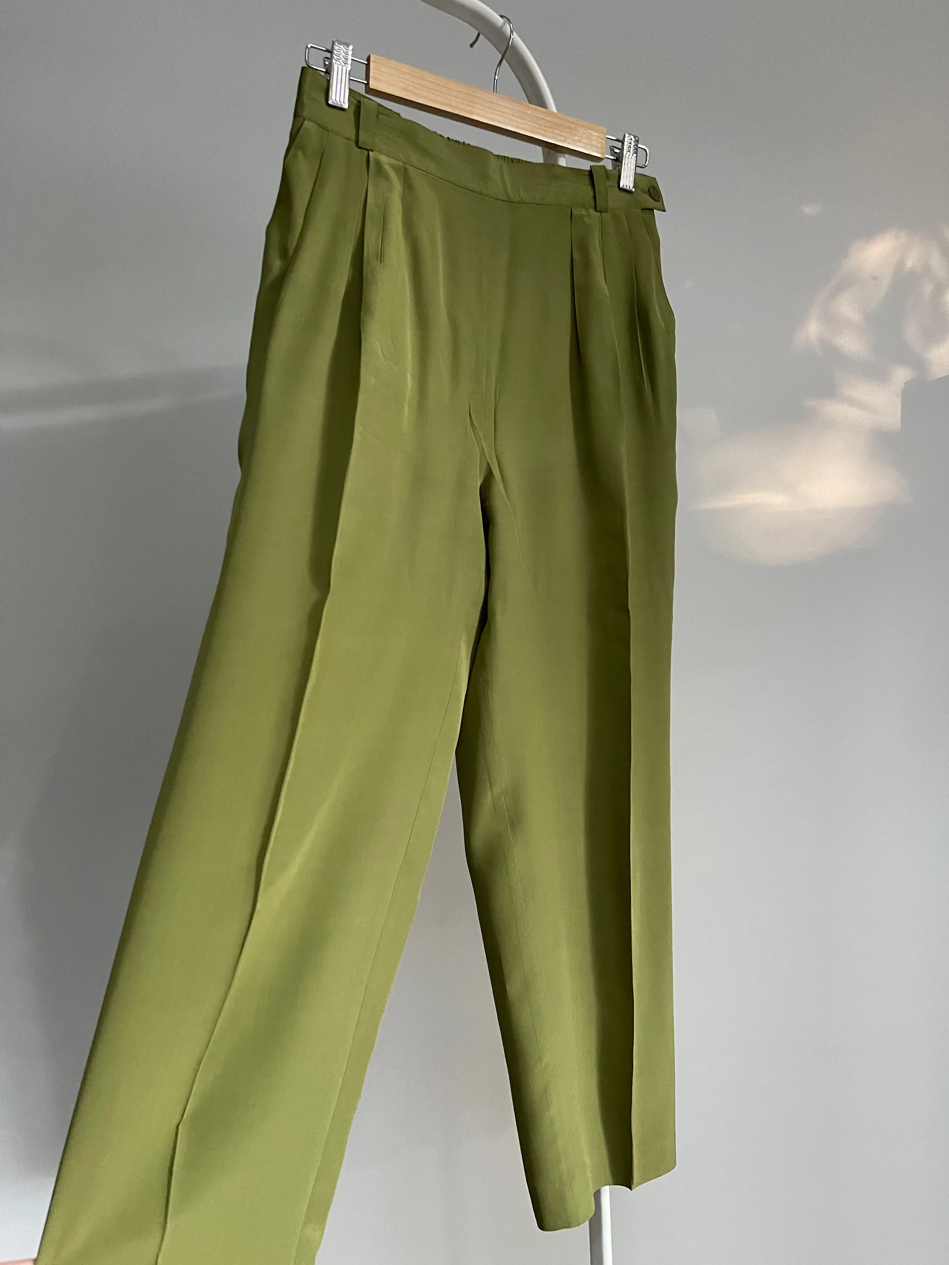 90s Moss 100% Silk Pant Suit - S