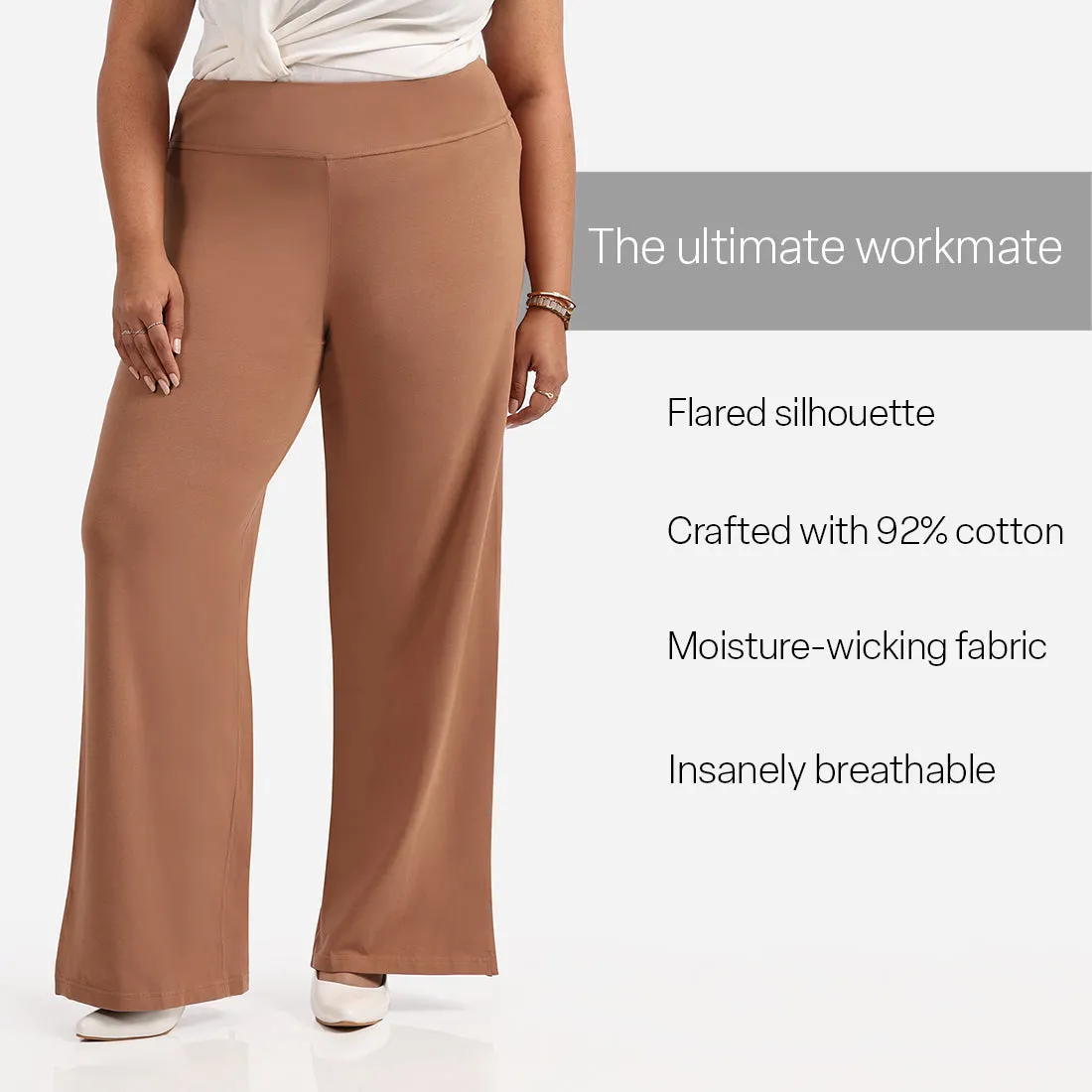 AM:PM Cotton Wide Legged Pants - Lite