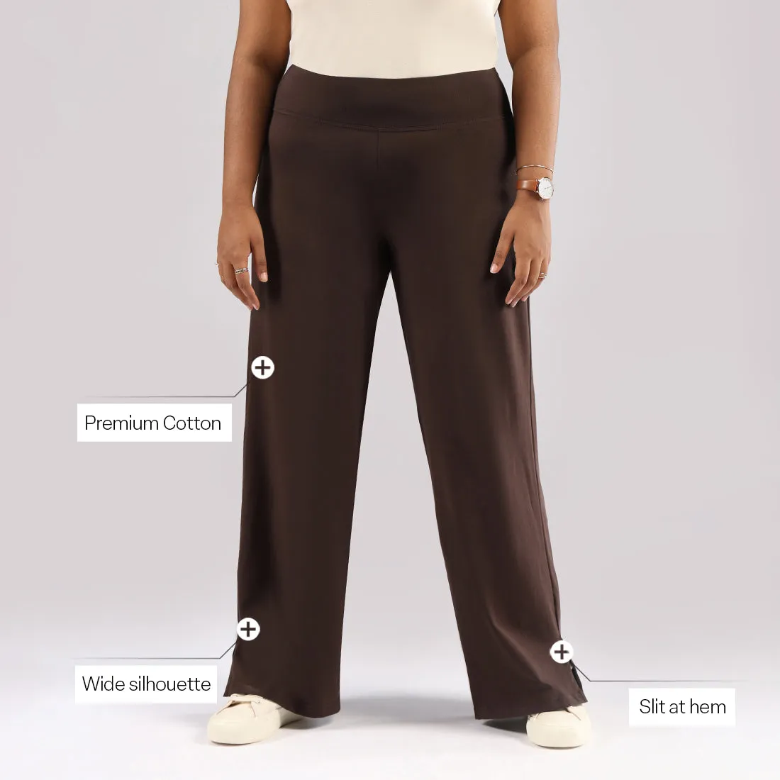 AM:PM Cotton Wide Legged Pants - Lite