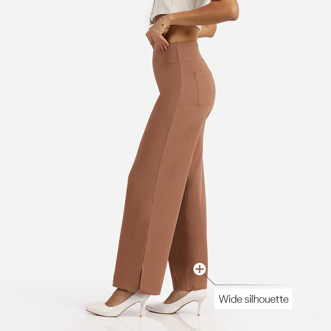 AM:PM Cotton Wide Legged Pants - Lite