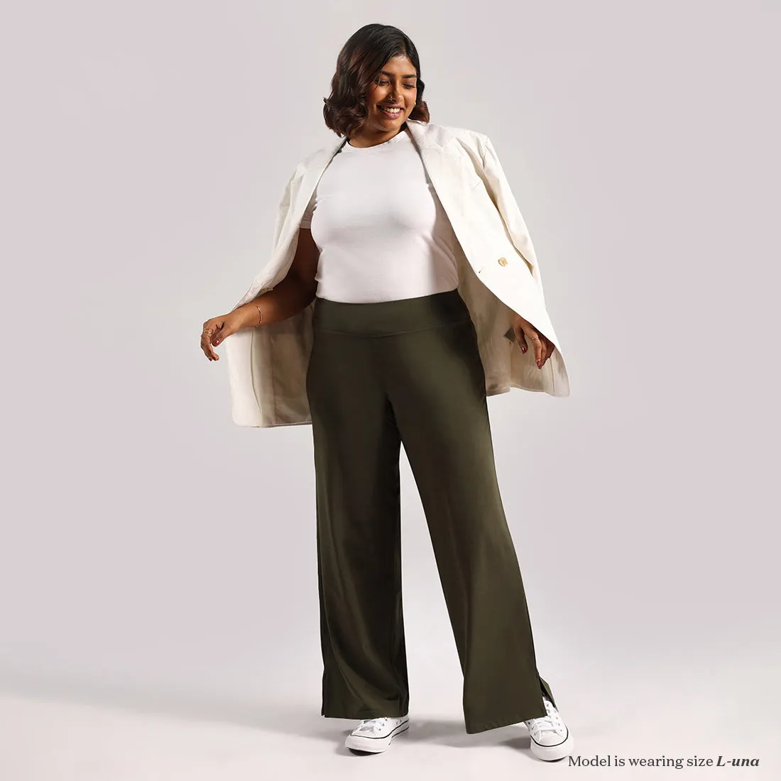 AM:PM Cotton Wide Legged Pants - Lite