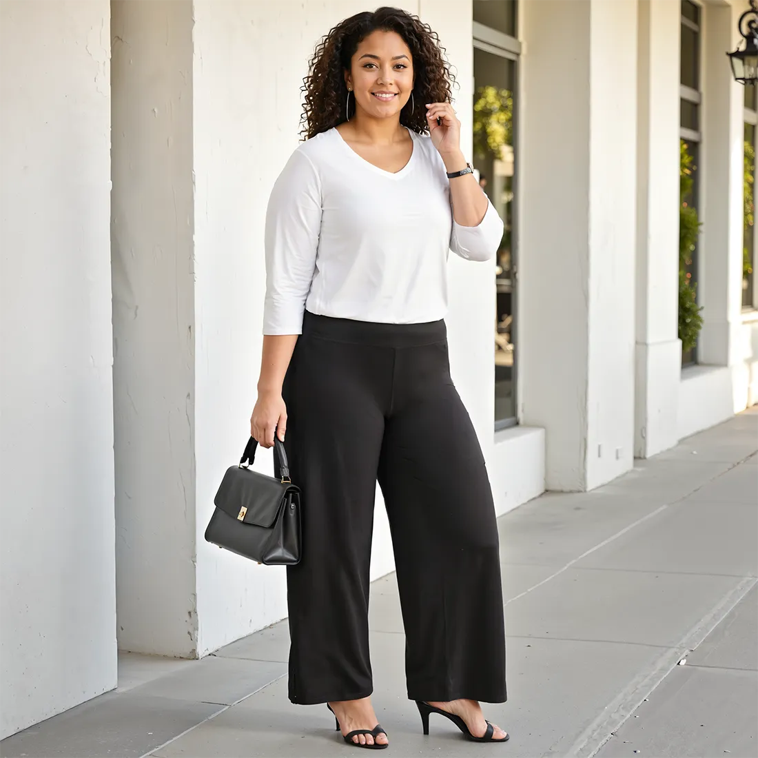 AM:PM Cotton Wide Legged Pants - Lite