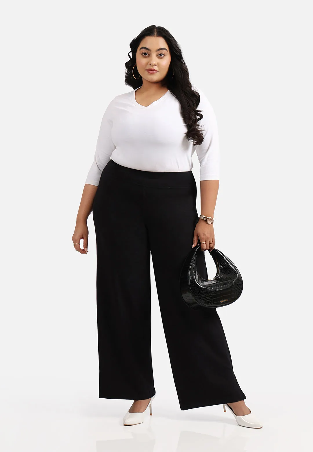 AM:PM Cotton Wide Legged Pants - Lite