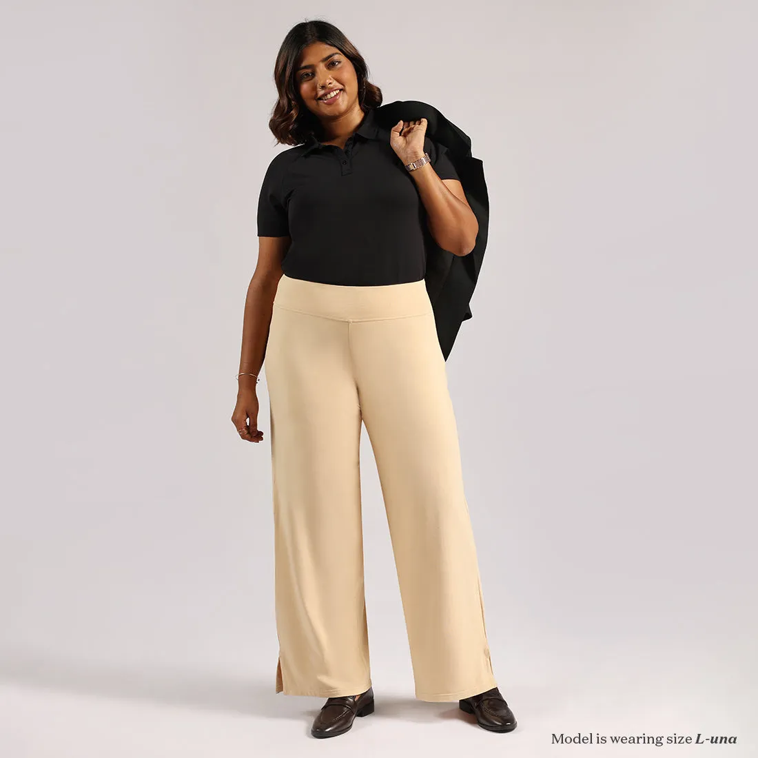 AM:PM Cotton Wide Legged Pants - Lite