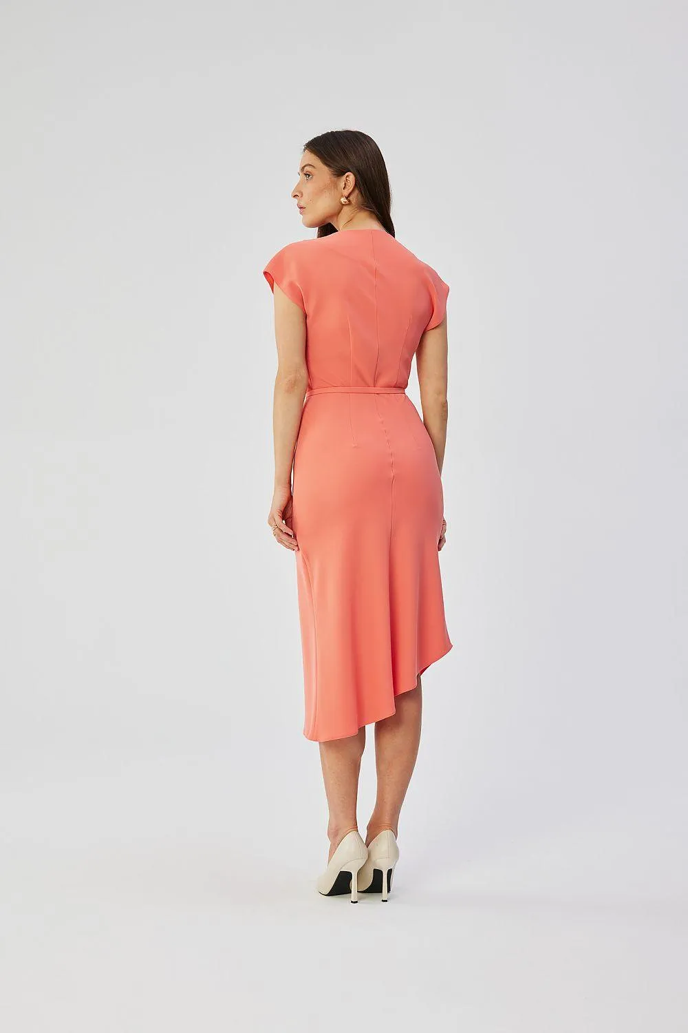 Asymmetrical Elegance Midi Dress