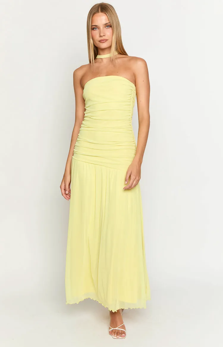 Brayan Yellow Maxi Dress