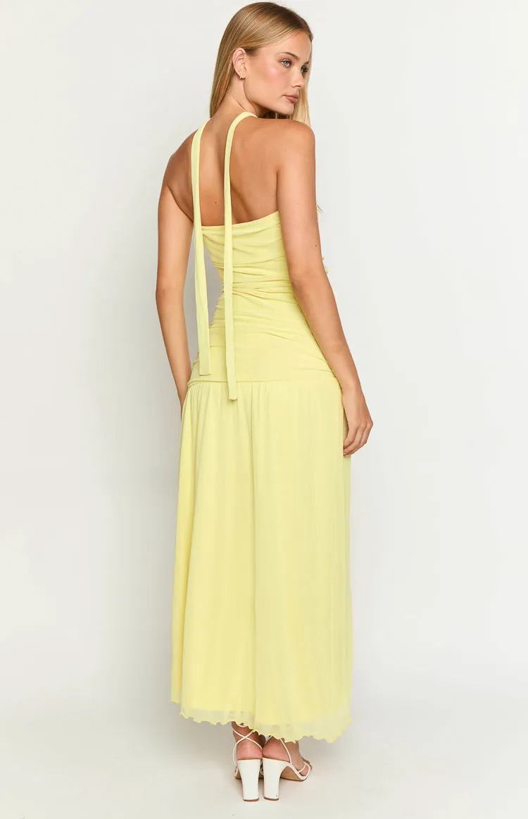 Brayan Yellow Maxi Dress