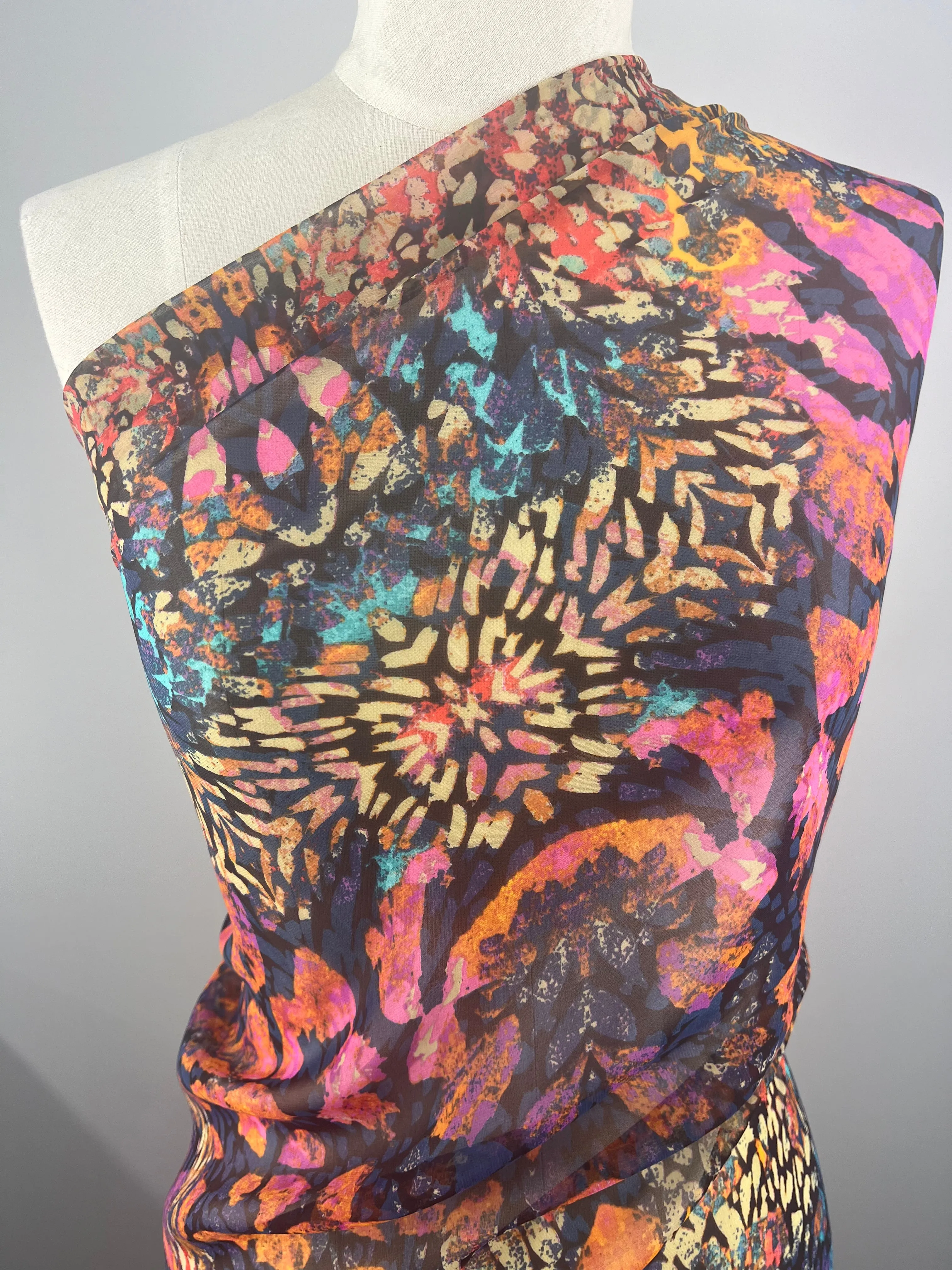 Designer Chiffon - Tribadelic - 150cm