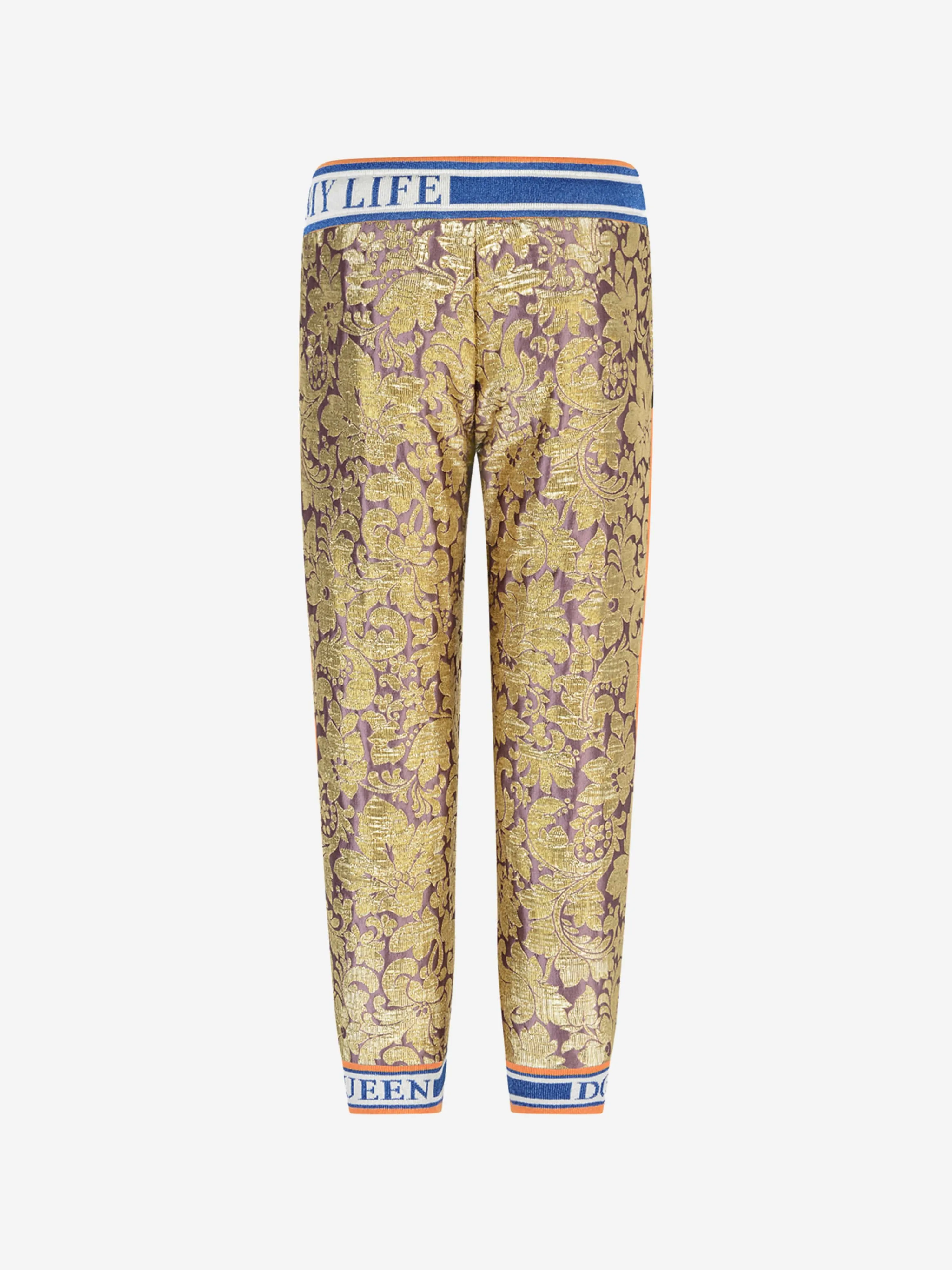 Dolce & Gabbana Girls Silk Brocade Trousers