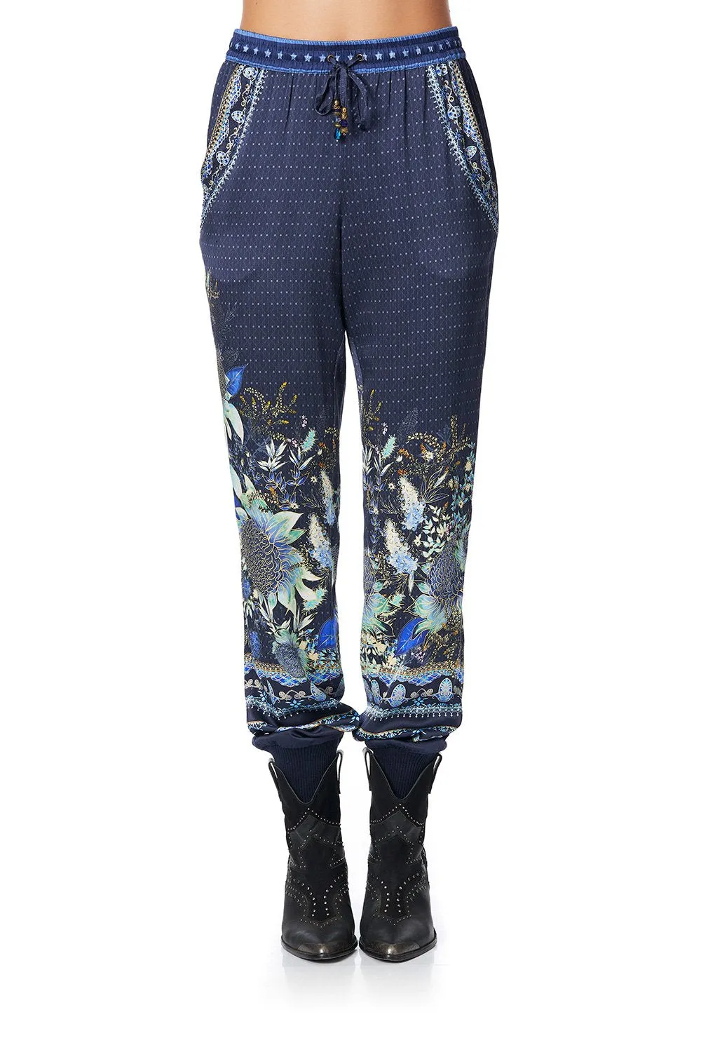 DRAWSTRING PANT WITH RIBBING NATURES NECTAR