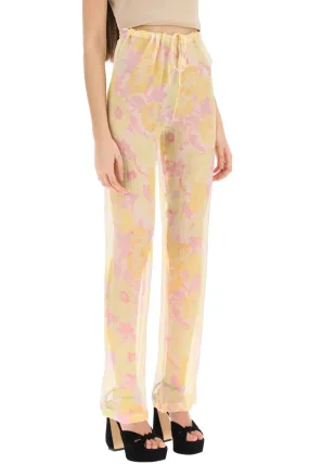 Dries van noten 'pachas' silk chiffon pants