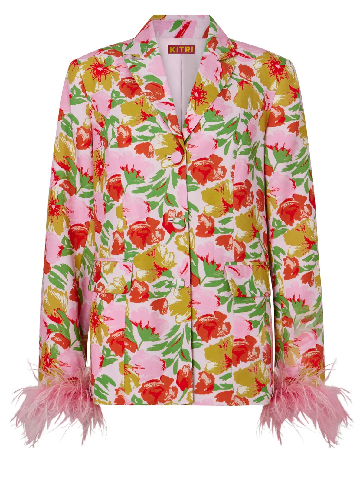 Emilia Pink Garden Floral Blazer