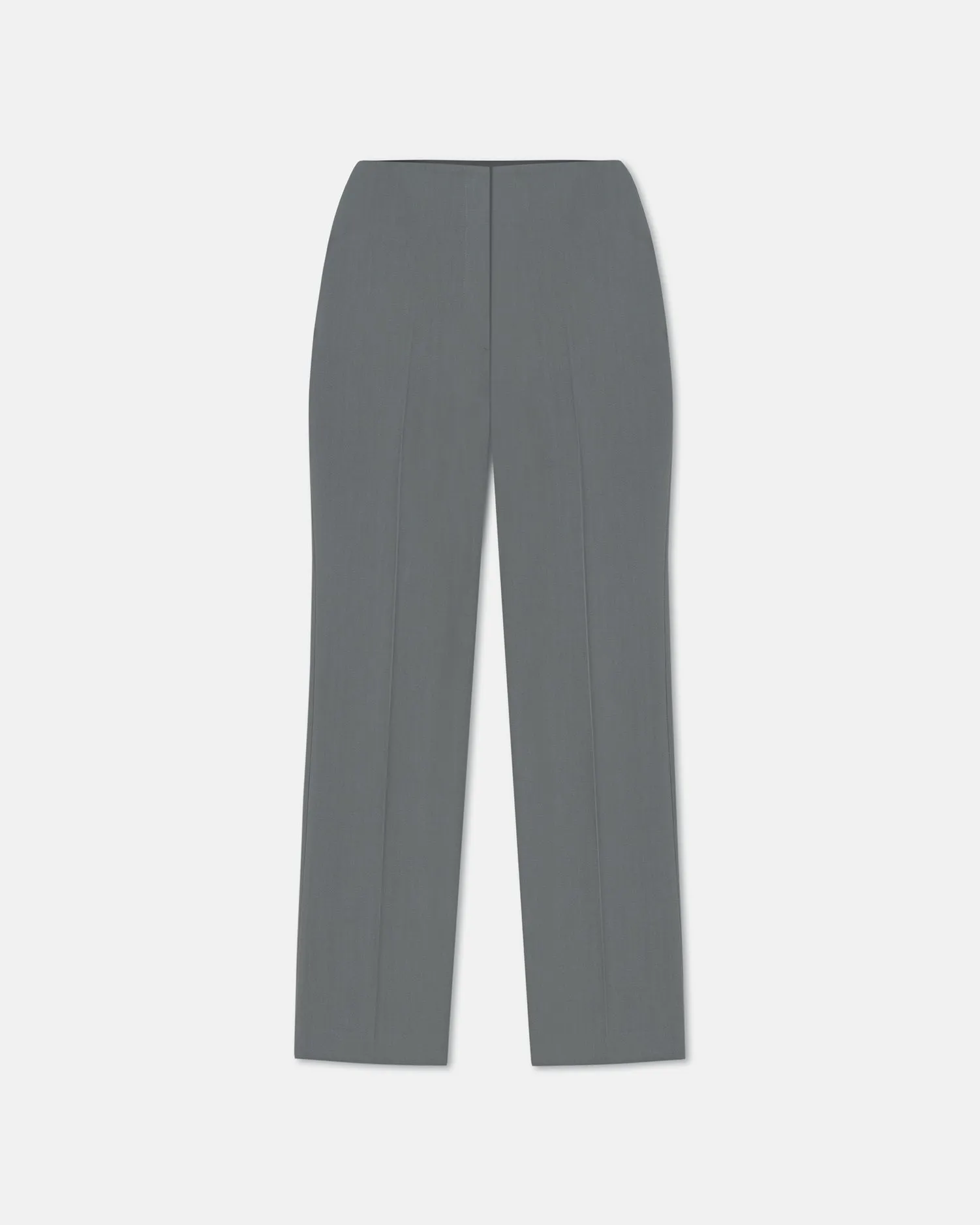 Erinna - Tailored Slim-Leg Trousers - Steel Blue