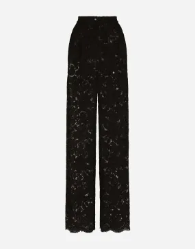 Floral Lace Tailored Trousers