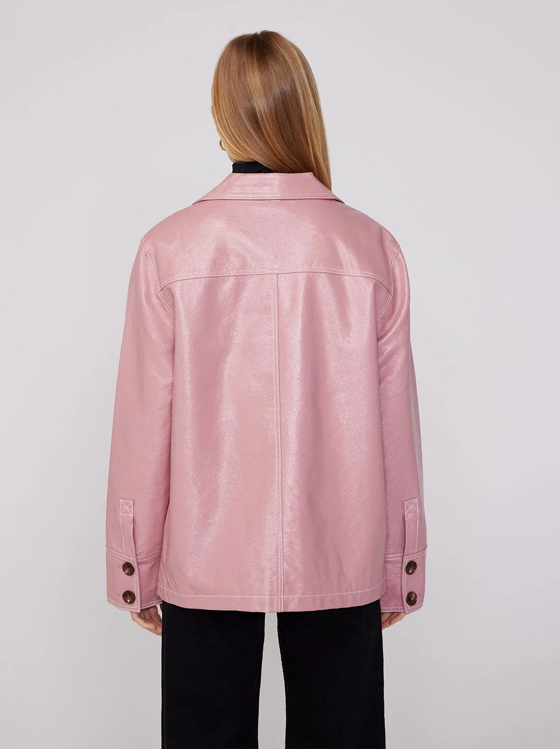 Frankie Pink Vinyl Jacket