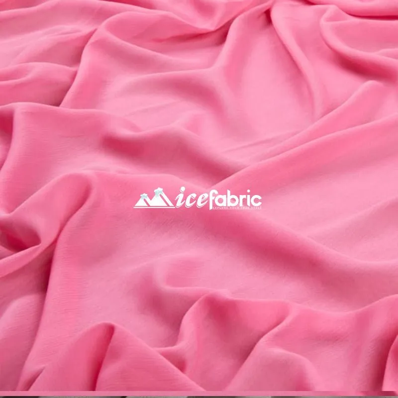 Fuchsia Mia Chiffon Fabric / 60’’ Wide Soft chiffon Sheer Fabric