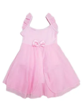 Girls Pink Empire-Waist Chiffon Skirted Ballet Dress 9M-8