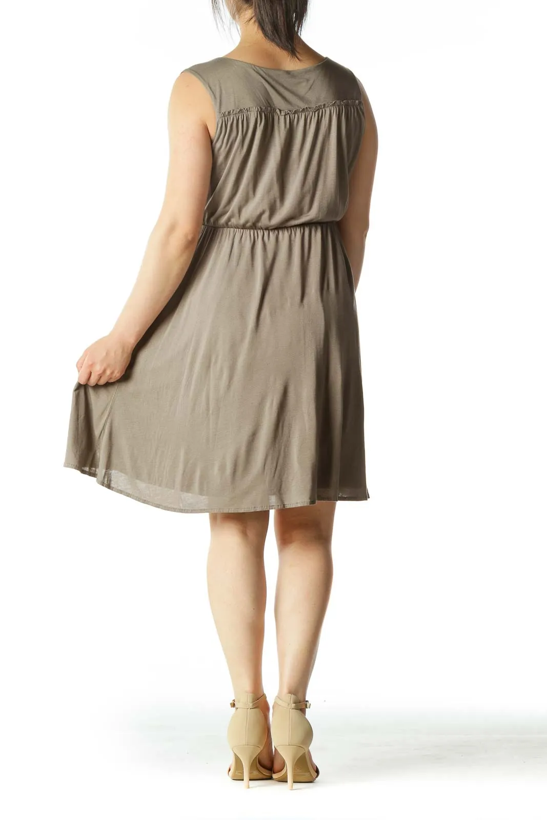 Gray Empire Waist Dress