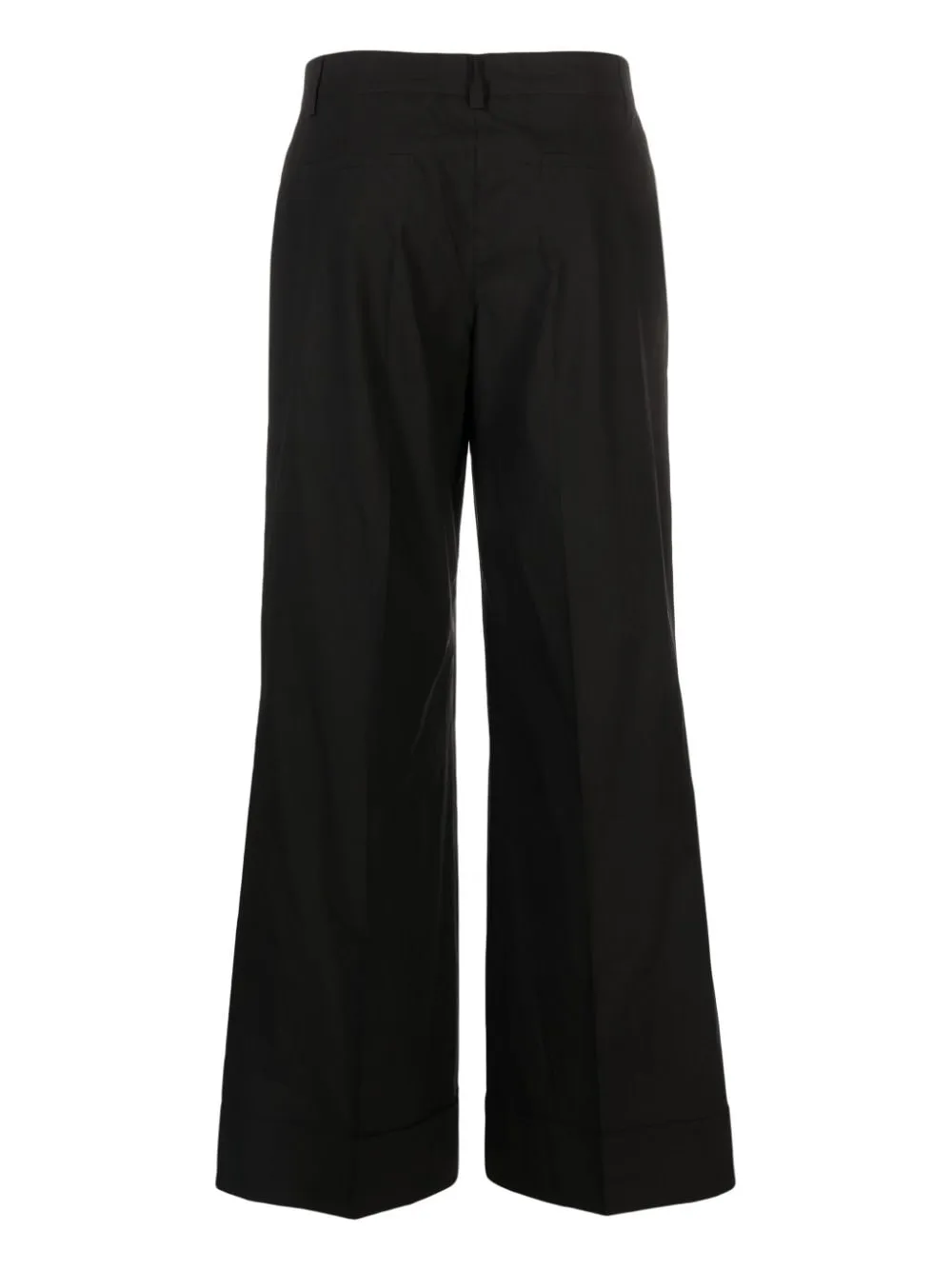 high-waisted cotton tailored torusers