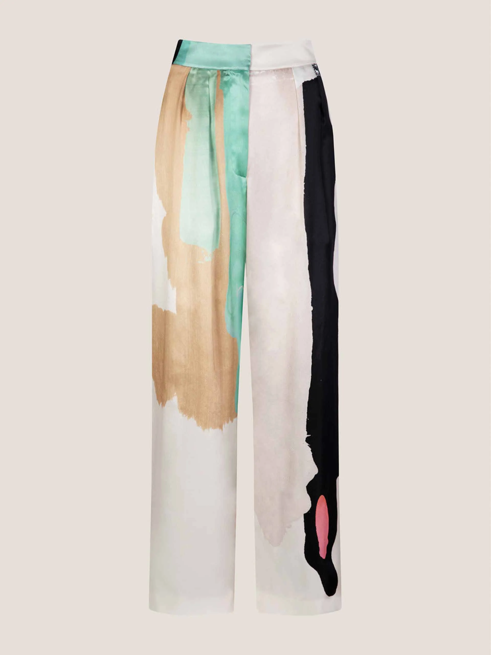 Ines multicolour silk trousers