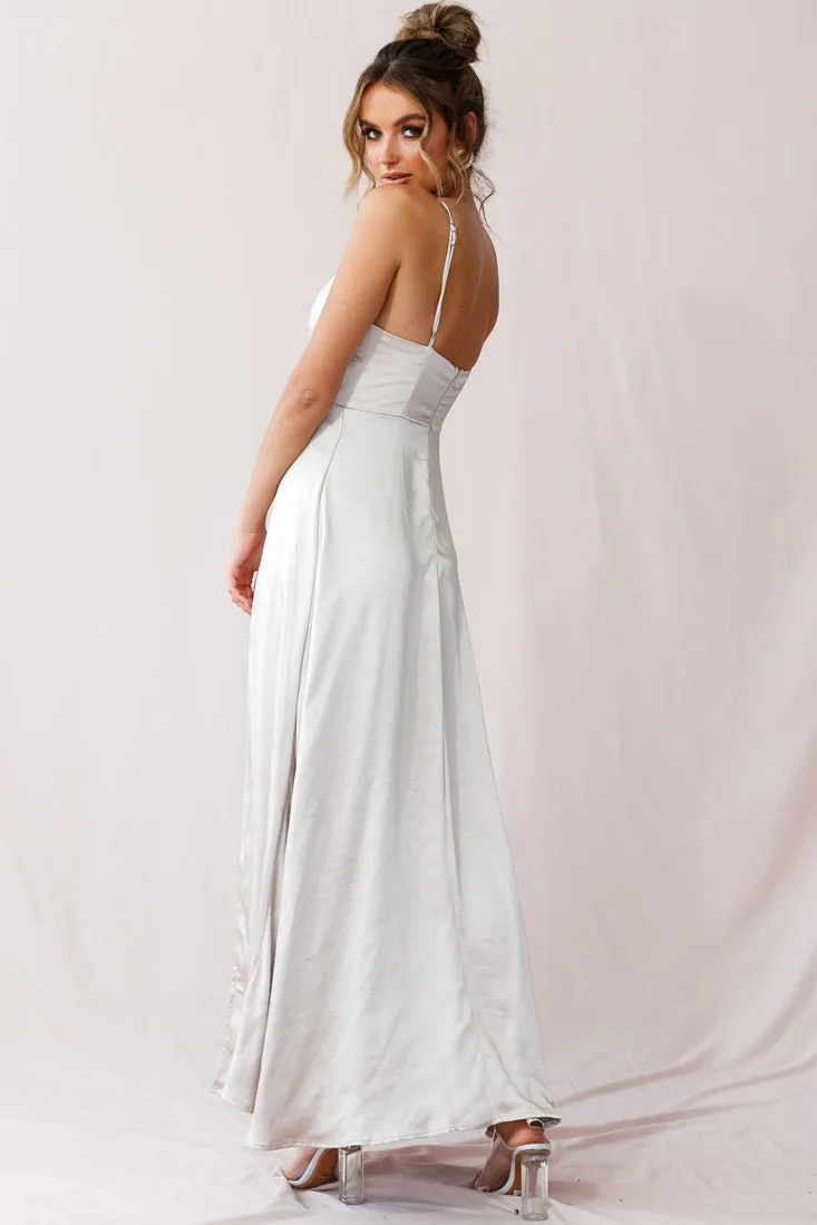 Joanne Empire Waist Maxi Dress Champagne