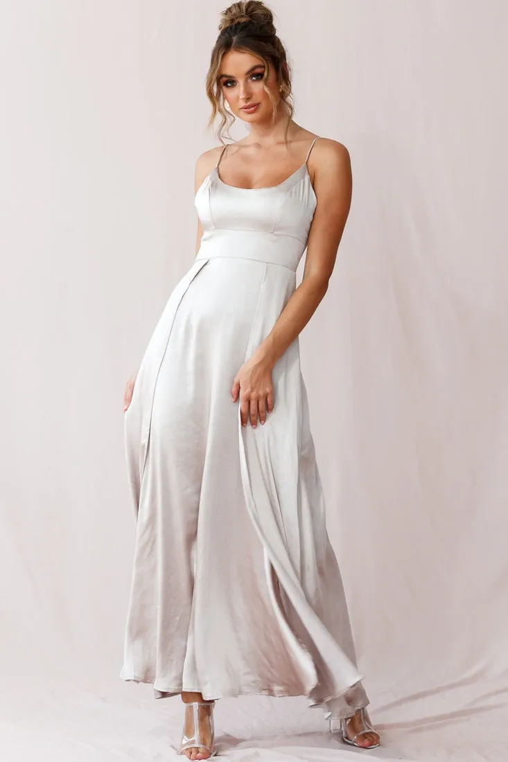 Joanne Empire Waist Maxi Dress Champagne