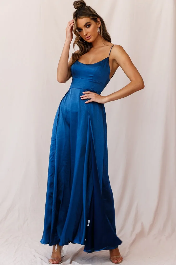 Joanne Empire Waist Maxi Dress Navy