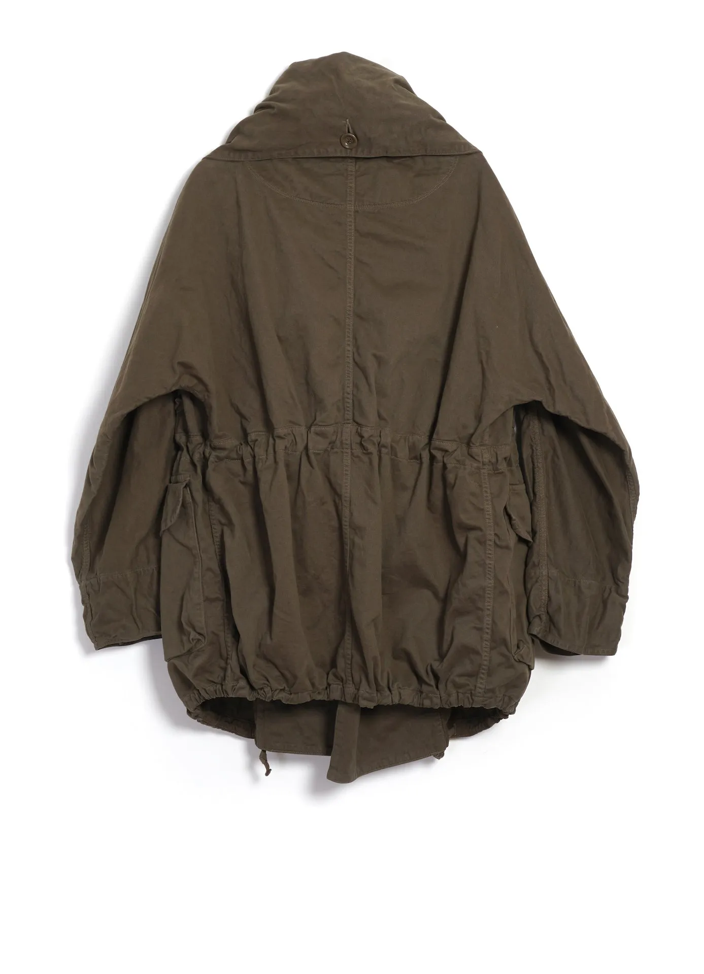 KATSURAGI | Cotton Ring Coat | Khaki