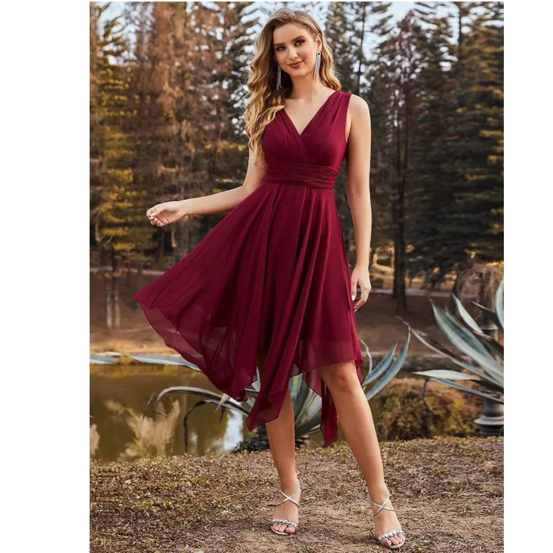 Midi Asymmetrical Wedding Guest Dress