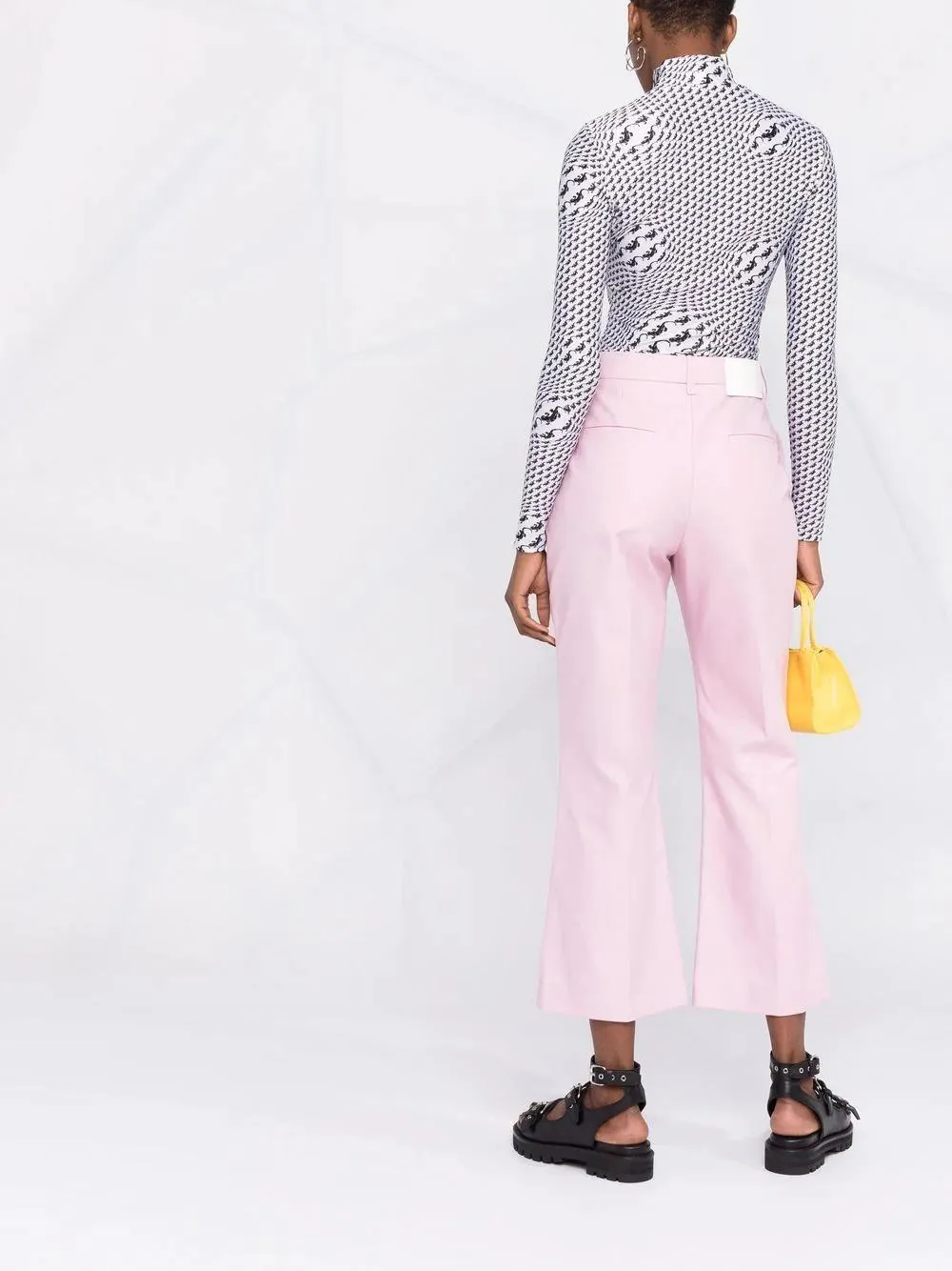 MSGM pressed-crease cotton tailored trousers