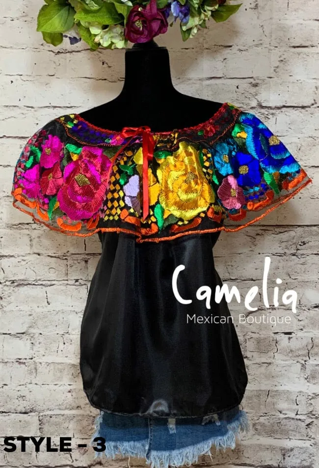 Off Shoulder Mexican Blouse Chiapas - Silk