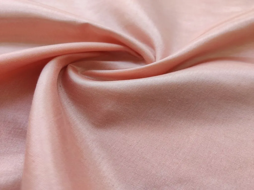 Peach Plain Rose Silk Fabric (Wholesale)