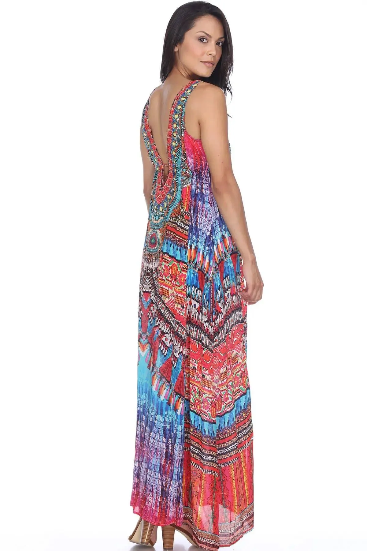 Resort Beach 2 Two Slit Party Maxi Long Dresses for Women - Sun Beach Club Dresses, Summer Wedding and Casual Evening