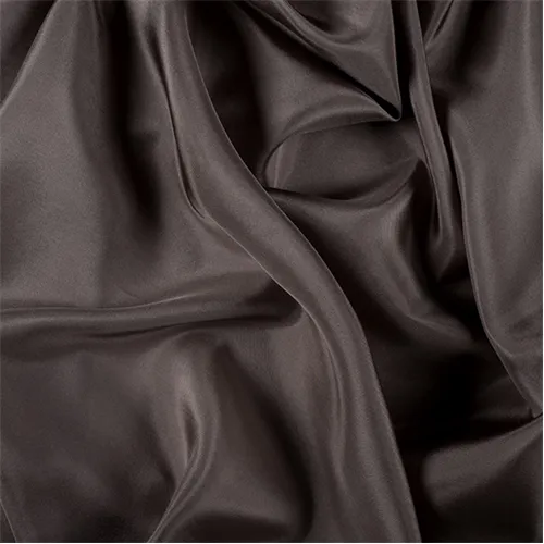 Runway Silks Dark Taupe Silk Crepe de Chine Fabric