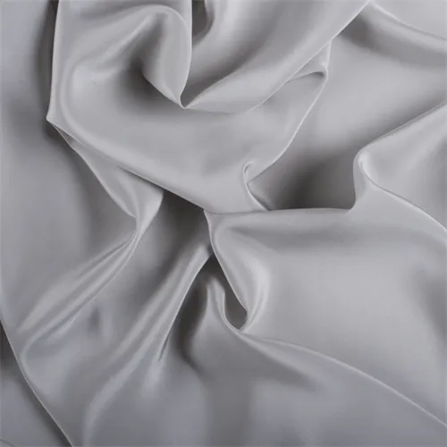 Runway Silks Light Gray Silk Crepe de Chine Fabric