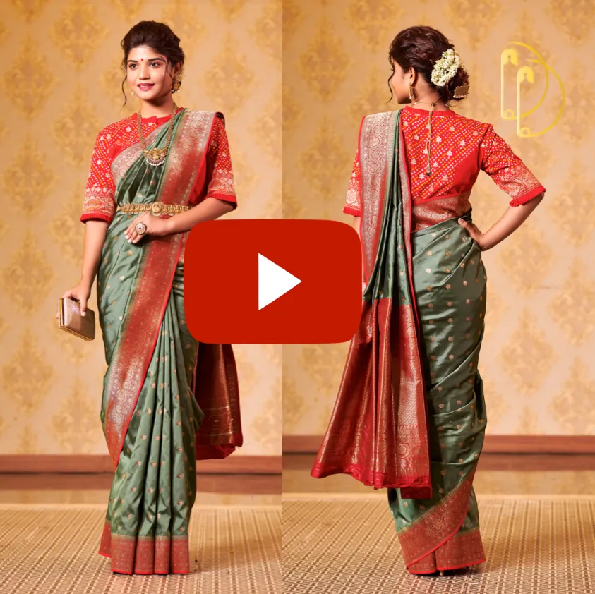 Sap Green Silk Saree