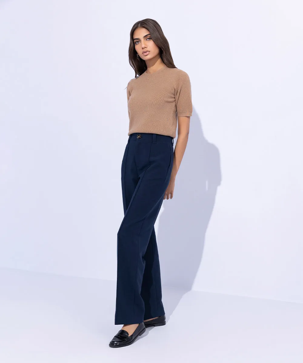 Tailored Straight Fit Trousers