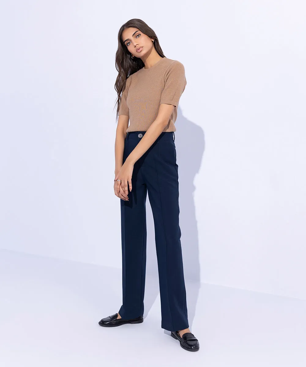 Tailored Straight Fit Trousers