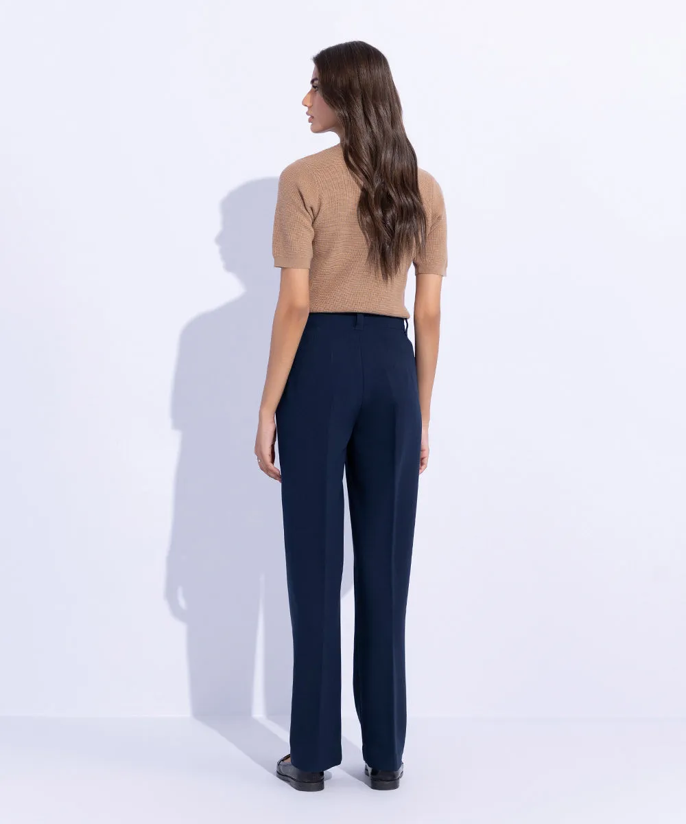 Tailored Straight Fit Trousers