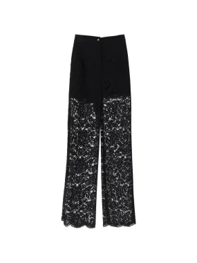 Wide Leg Lace Trousers