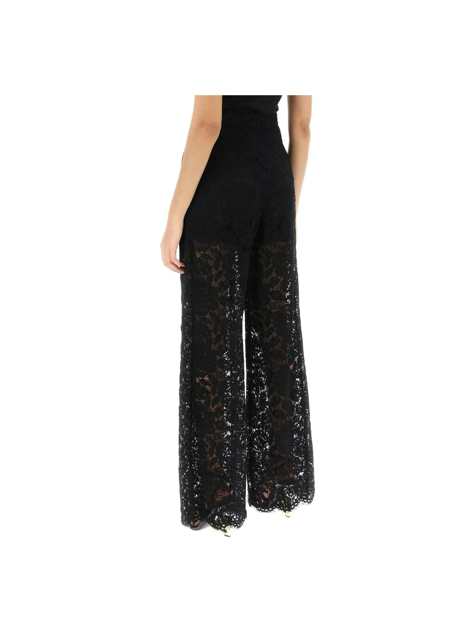 Wide Leg Lace Trousers